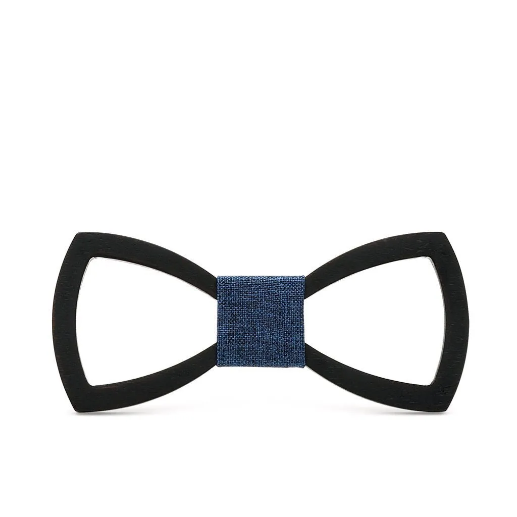 Engraved Butterfly Wooden Bow-tie