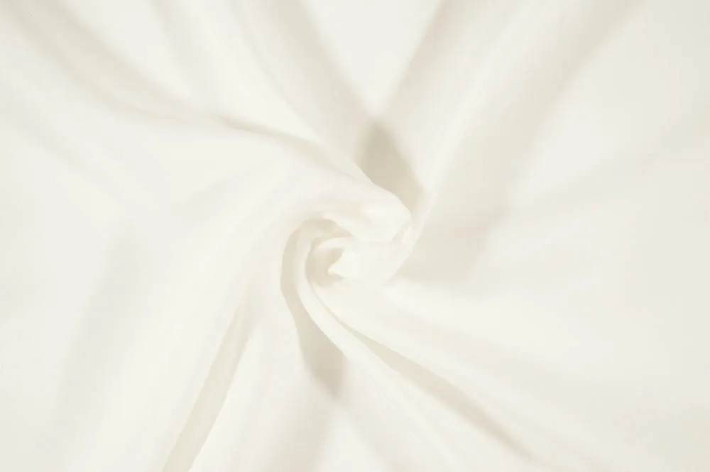 Fashion White Rayon Challis Solid Woven-Sold by the yard
